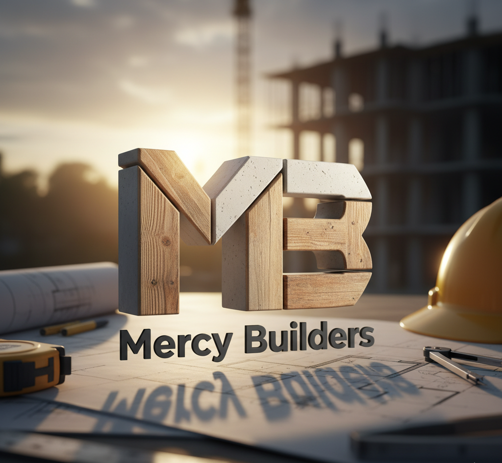 Mercy Builders Team working on a house plan
